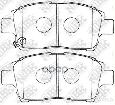 Колодки торм.пер. PN1472 NiBK