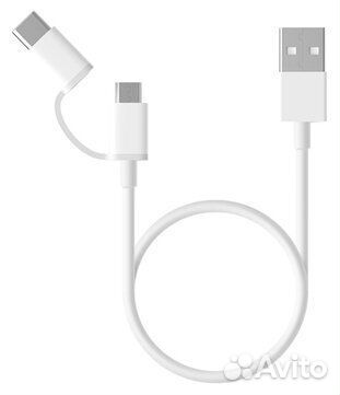 Кабель Xiaomi USB microUSB / Type-c (двойной) (SJX
