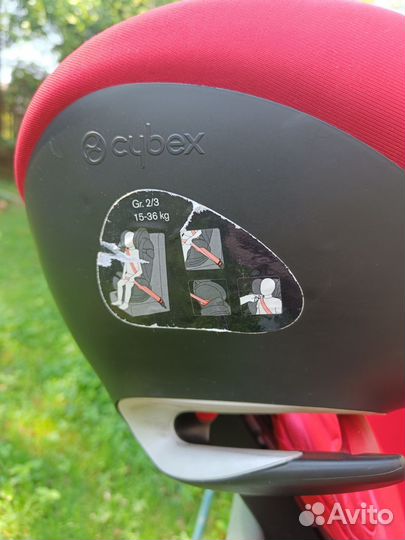 Детское автокресло 15 до 36 кг cybex solution