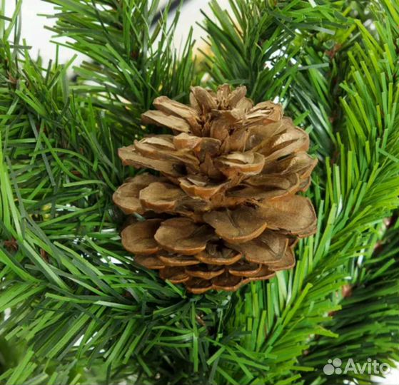 Ель искусственная 180см с шишками