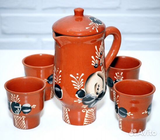 Кувшин с кружками керамика