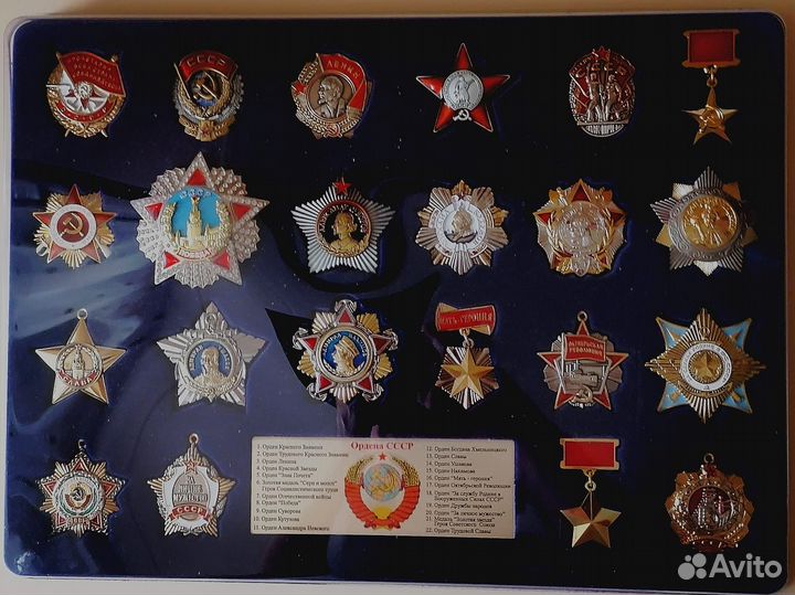Ордена ссср,Союзных респ,Ордена России- копии аиф