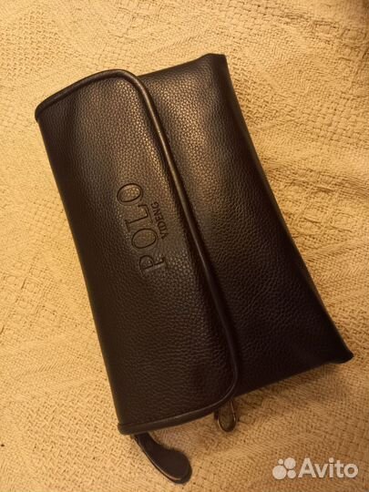 Мужской кожаный эко кожа polo