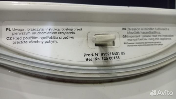 Стиральная машина electrolux вертикальная