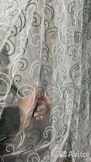 Тюль метражом. Новый. Турция