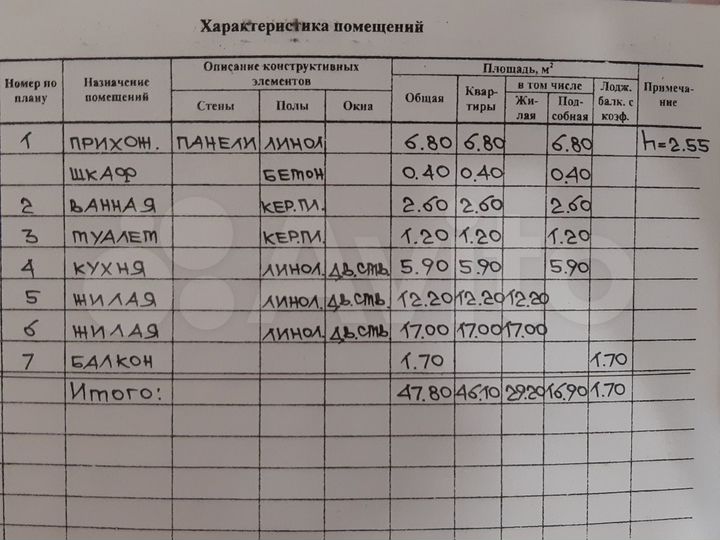 2-к. квартира, 52,1 м², 4/5 эт.
