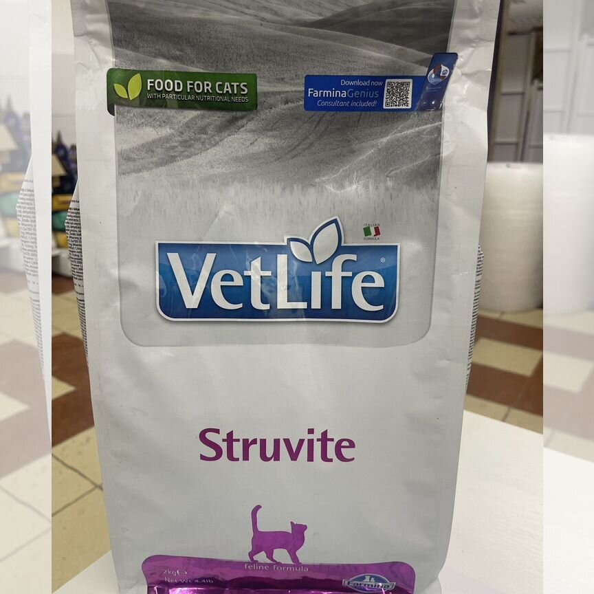 Farmina VetLife Struvite 2kg для кошек