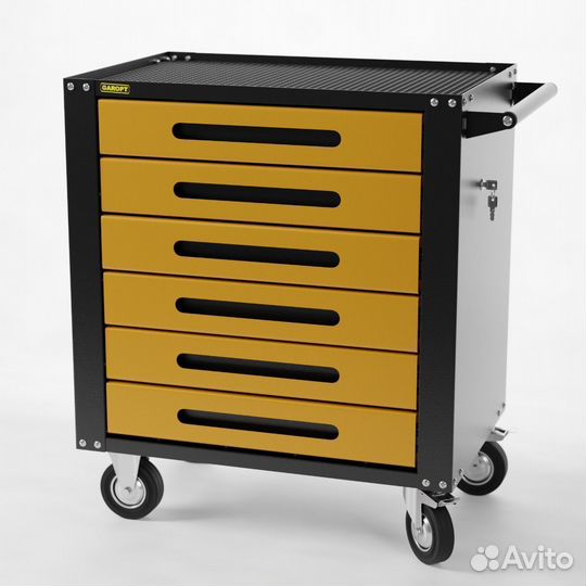 Тележка для инструмента, 6 ящиков, замок