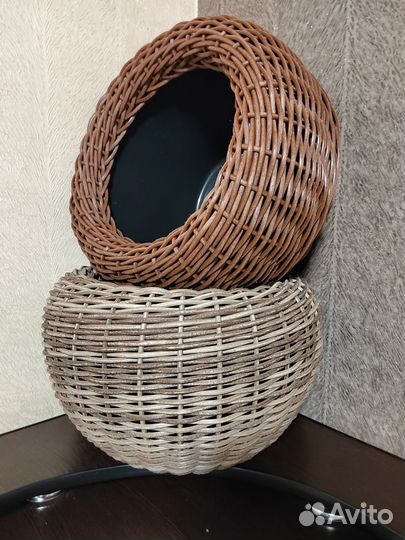 Искусственный ротанг кашпо