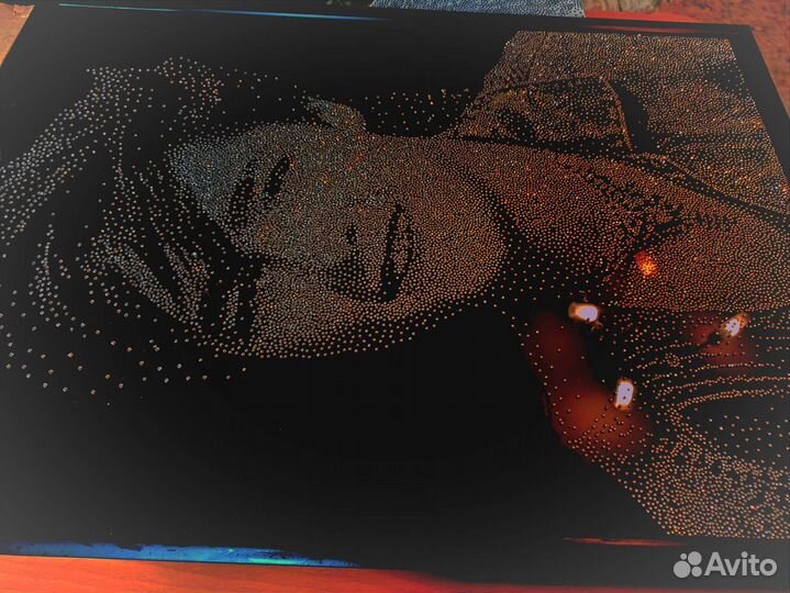 Инкрустация, портрет стразами на заказ