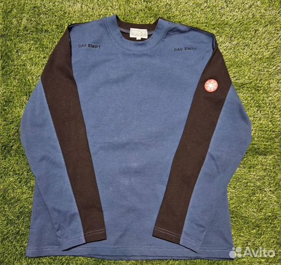 Лонгслив Cav Empt синий базовый
