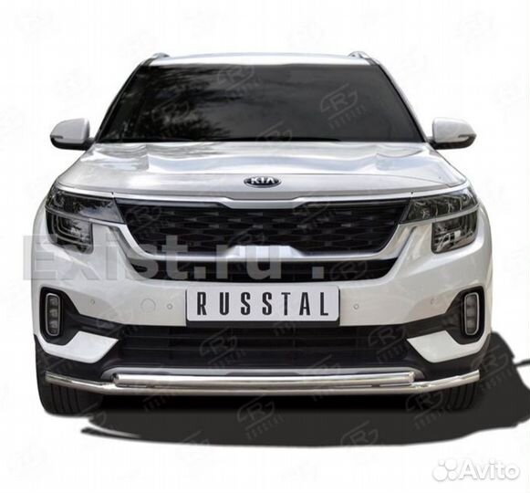 Защита переднего бампера KIA seltos