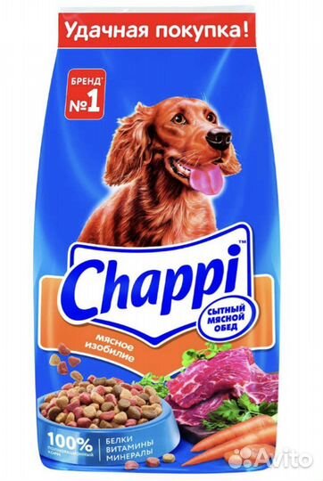 Корм для собак chappi 15 кг