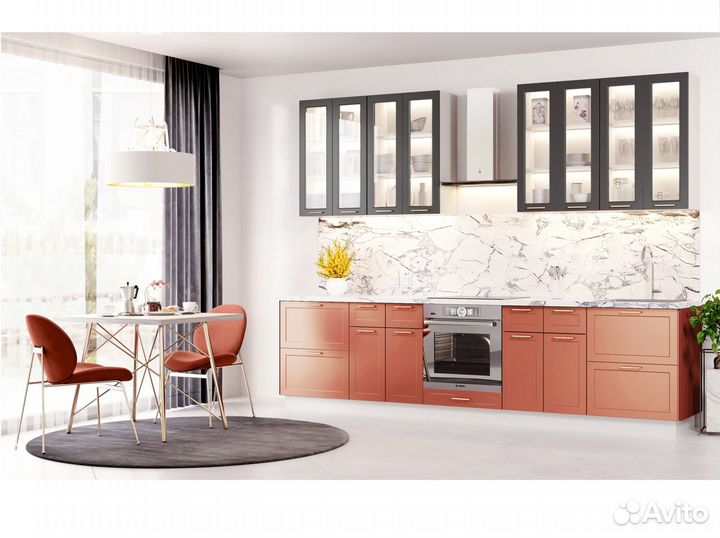 Кухонный гарнитур модульный Йорк /Персик