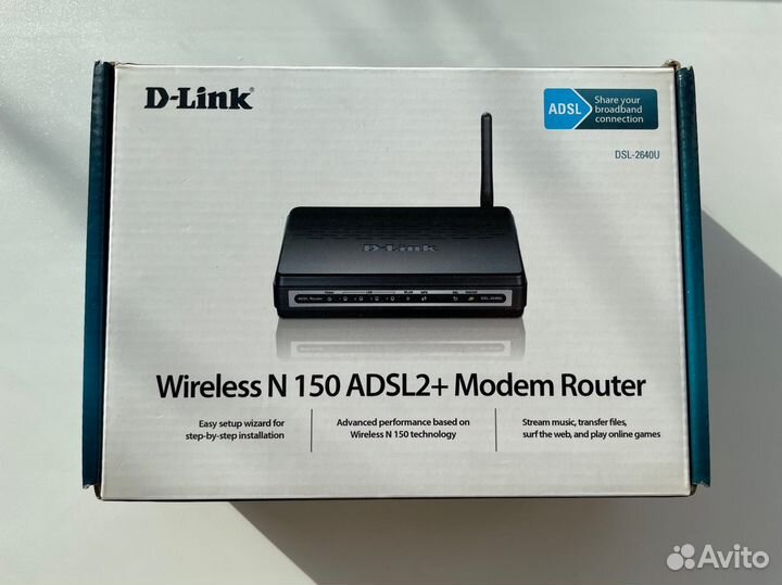 Роутер D-Link Wirelees N 150 adsl2+ Modem Router