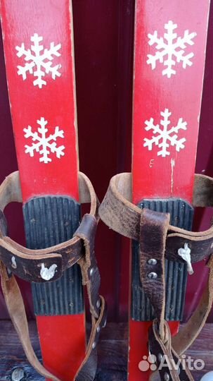 Лыжи деревянные СССР детские