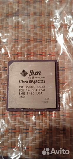 Ретро процессор SUN Ultra Sparc II и Sparc IIi