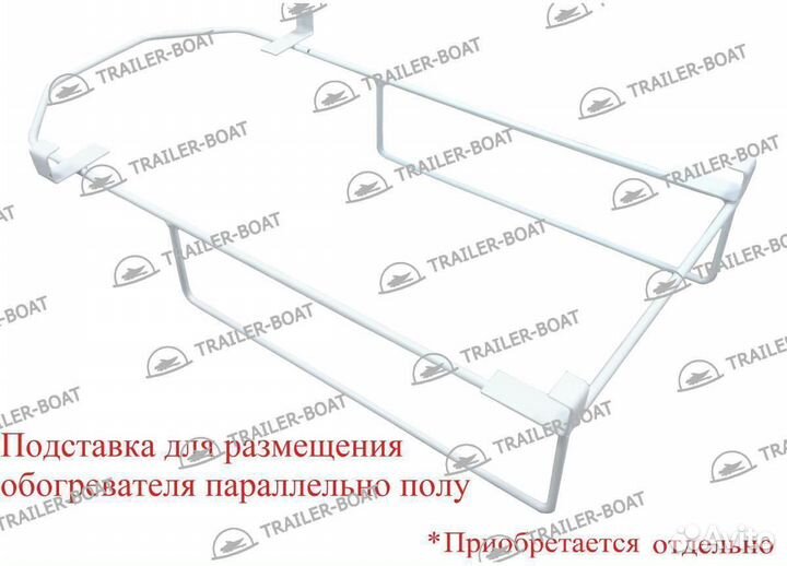 Обогреватель кварцевый 400 Вт, монолит, без вилки, 43752