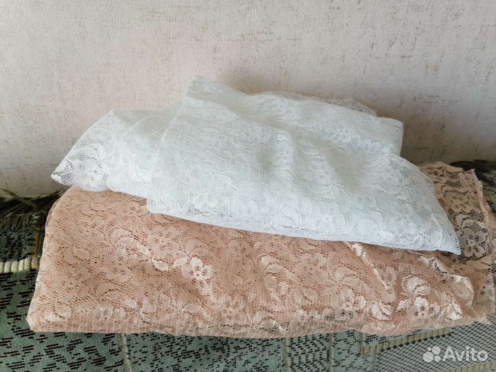 Отрез ткани гипюр 600х100, времен СССР
