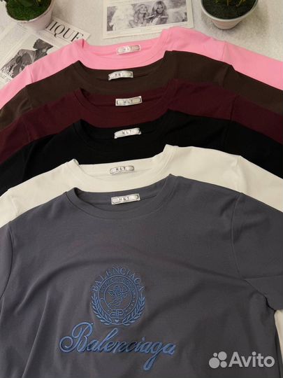 Balenciaga футболка женская вышивка