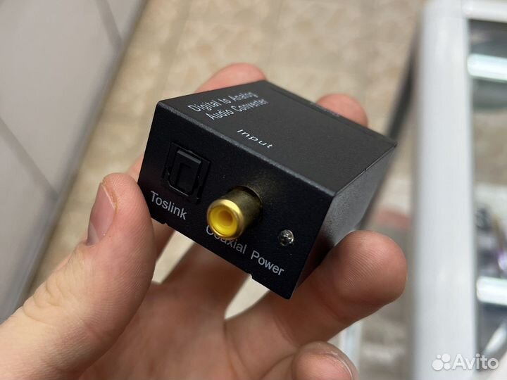 Конвертер из Toslink в RCA (оптика в тюльпаны)