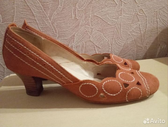 Туфли женские натуральная замша