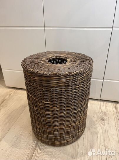 Корзина плетеная с крышкой