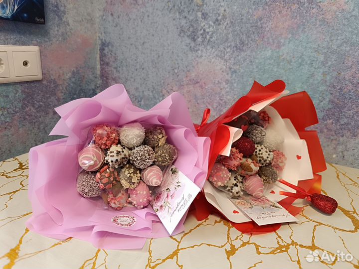 Букет из клубники в шоколаде