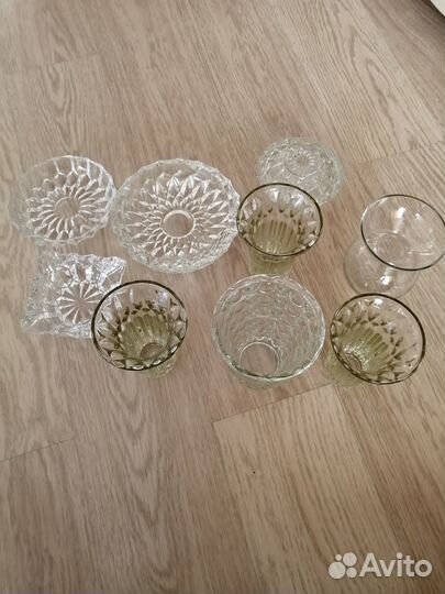 Сахарница, пепельницы, вазочки для цветов СССР