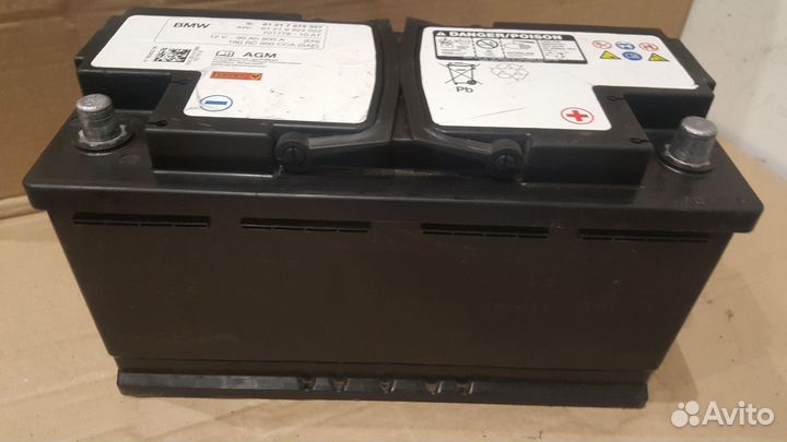Аккумулятор AGM б/у BMW 90Ah 900A