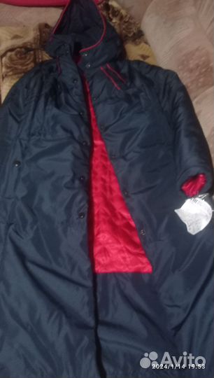 Зимний форменный плащ ржд