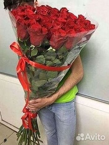 Розы Метровые 100 см доставка Москва