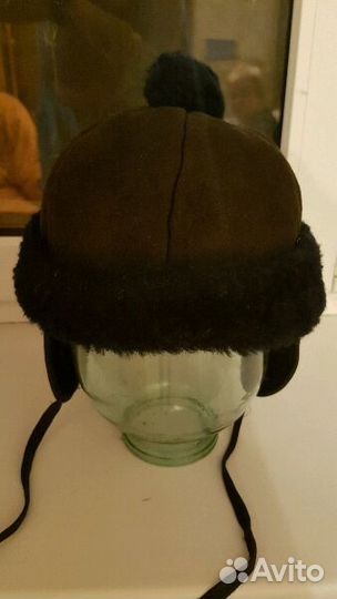 Шапка замшевая на меху