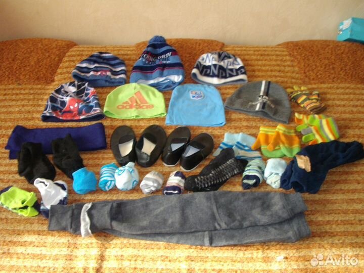 Шапки, варежки, носки, чешки и др. 98-104см