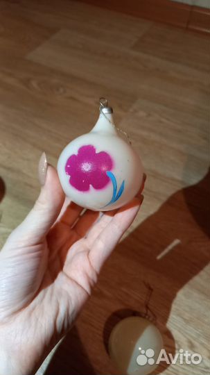 Советские елочные игрушки - шар