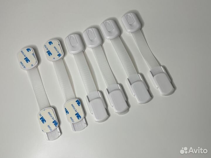 Замок блокиратор дверей ящиков от детей 6 шт