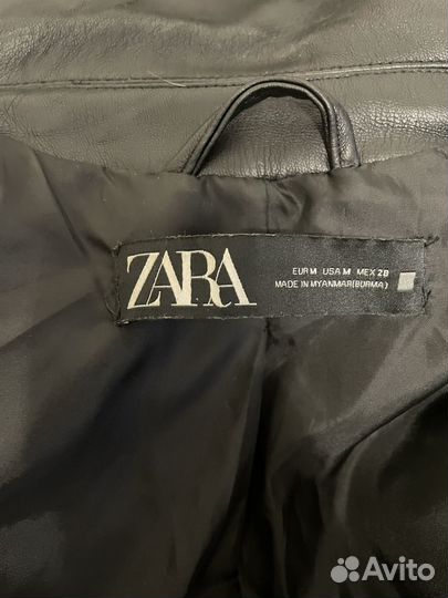 Курта эко кожа zara