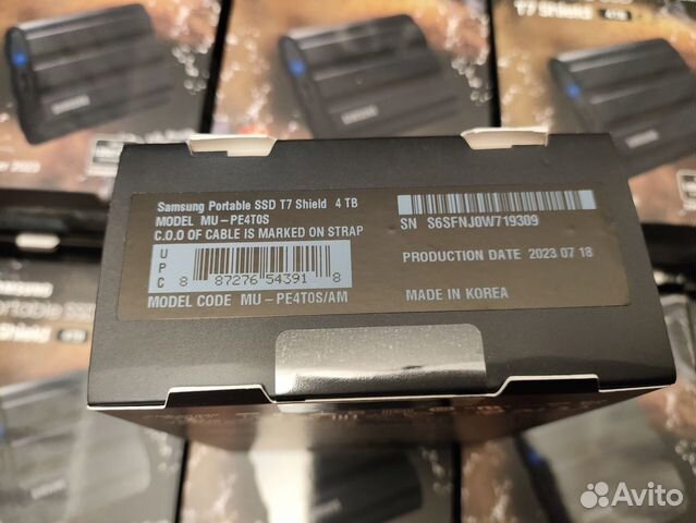 4TB Samsung T7 Shield Внешний SSD (Новые) 1050MB/s объявление продам