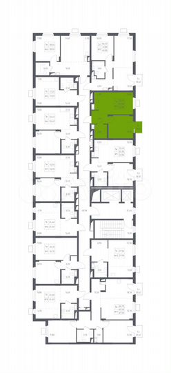 1-к. апартаменты, 33,8 м², 3/17 эт.