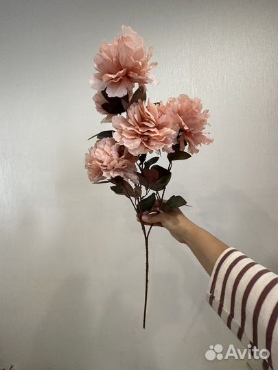 Пионы для напольной вазы Искусственные