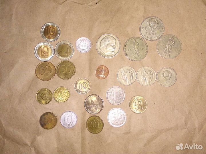 Монеты СССР, РФ и иностранные