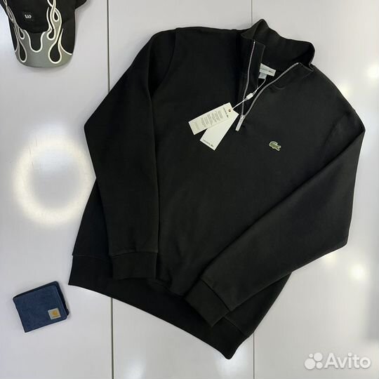 Свитшот с воротником полузамок Lacoste