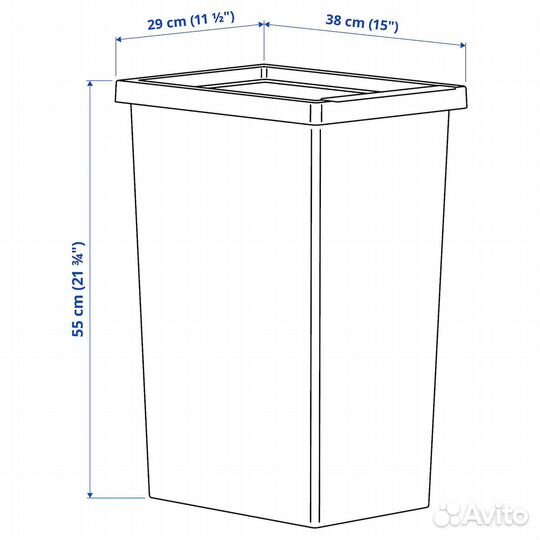 Филур Икеа контейнер с крышкой 42 л