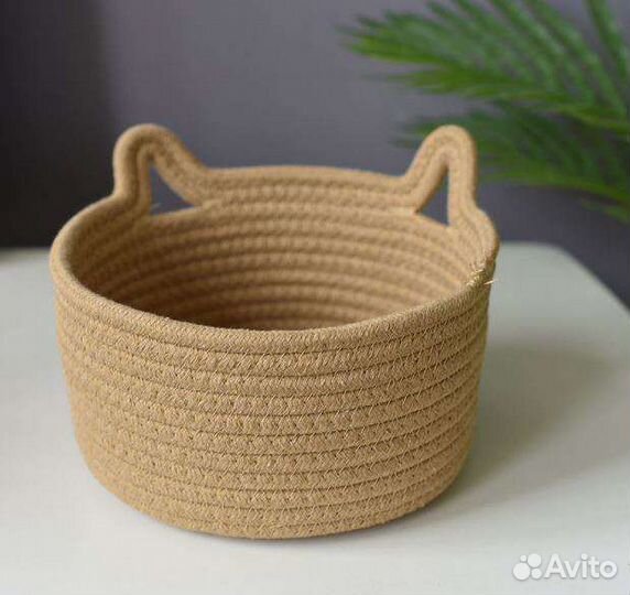 Набор корзин для хранения Котик, хлопок