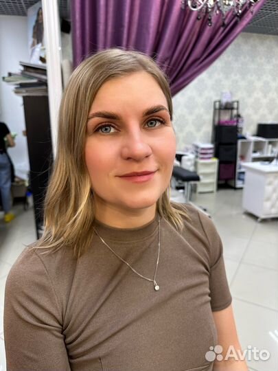 Коррекция, окрашивание и долговременная укладка бр