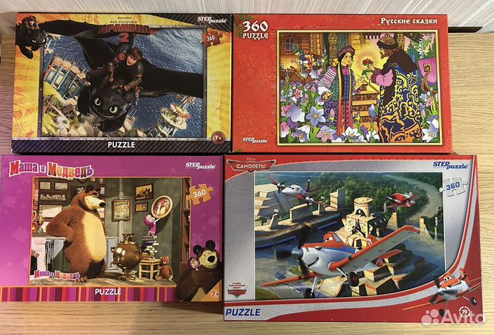 Пазлы много