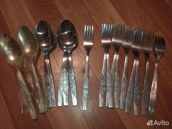 Ложки, вилки, ножи из нержавейки СССР 2