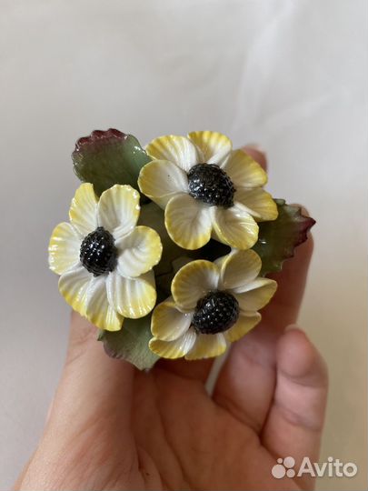 Фарфор цветы Aynsley Англия винтаж костяной фарфор