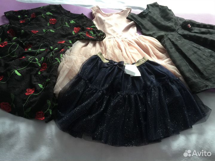 Нарядные платья для девочки Chicco, H&M 128-140