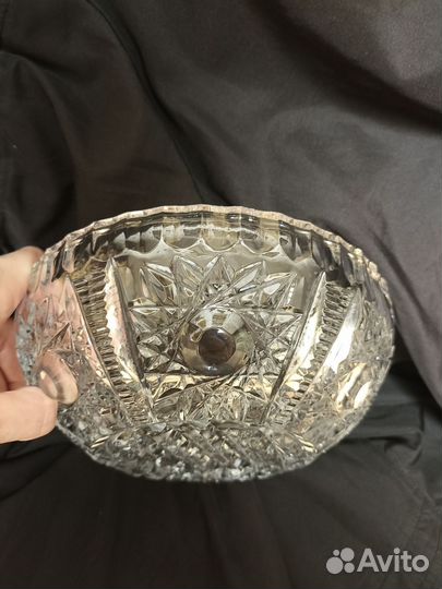 Хрустальная салатница СССР